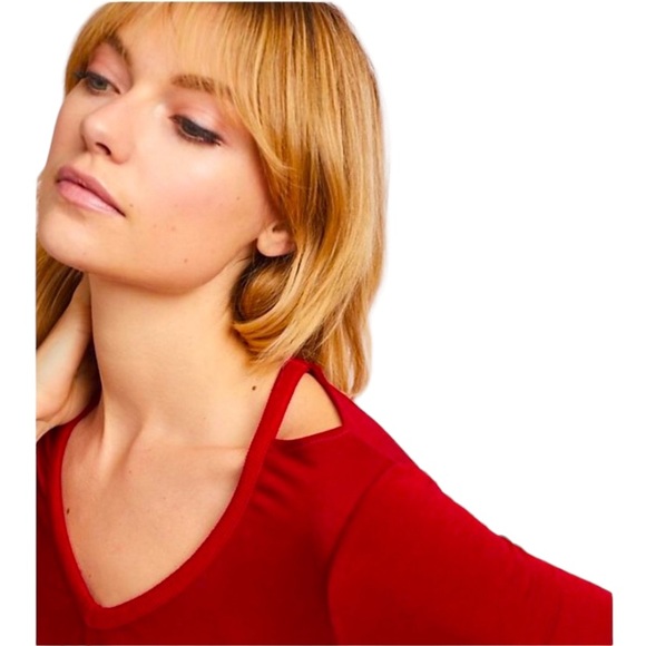 Anthropologie- Michael Stars V-Neck Knit Dress - Picture 4 of 8